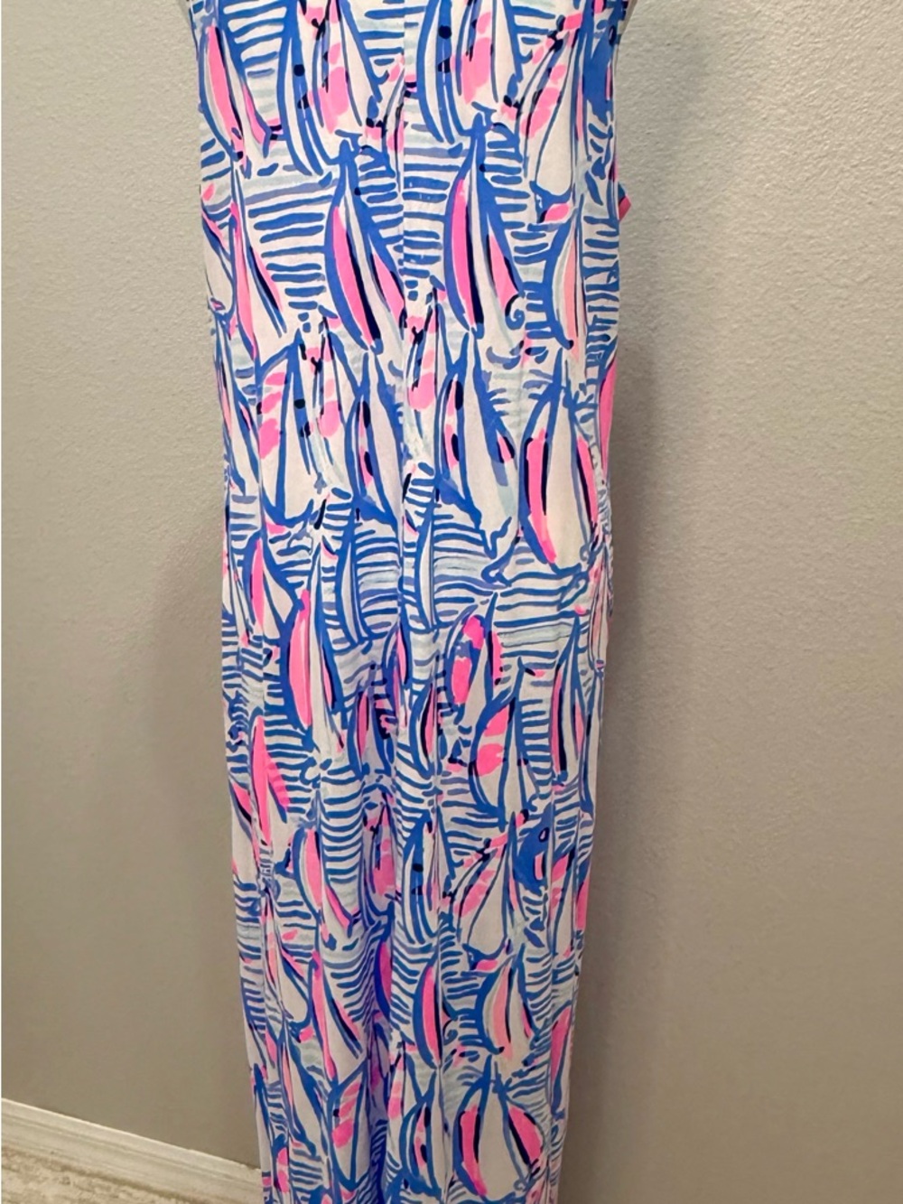 Lilly Pulitzer Amina Maxi Dress Large Red Right Return RRR - Picture 3 of 4